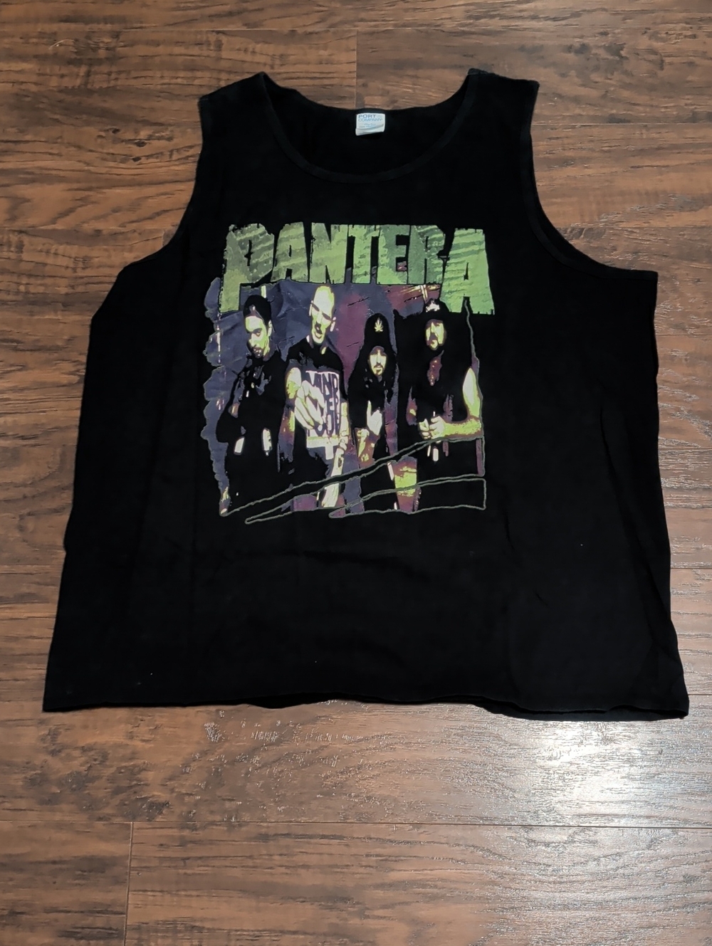 Port and Company Black Pantera Graphic Tank Top
